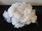 Schapenwol wit/ecru GEWASSEN GEPLOZEN GEKAMD, Hobby en Vrije tijd, Spinnewielen en Spinnen, Ophalen of Verzenden, Nieuw