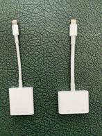 2 Apple adapters 8 pin naar HDMI en 8 pin naar SB kaart, Computers en Software, Pc- en Netwerkkabels, Zo goed als nieuw, Verzenden