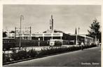 Enschede, Station - bus fiets - 1952 gelopen, Verzamelen, Ansichtkaarten | Nederland, Ophalen of Verzenden, 1920 tot 1940, Gelopen