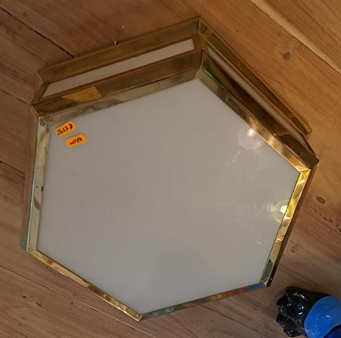 Art Deco plafond lamp / plafonniere top model 42 cm doorsnee, Antiek en Kunst, Antiek | Lampen, Ophalen