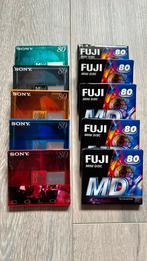 10 st Sony color 80 full set / Fuji MD 80 min minidisc nieuw, Ophalen of Verzenden, Zo goed als nieuw