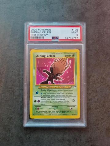 Shining Celebi Neo Destiny PSA 9 beschikbaar voor biedingen