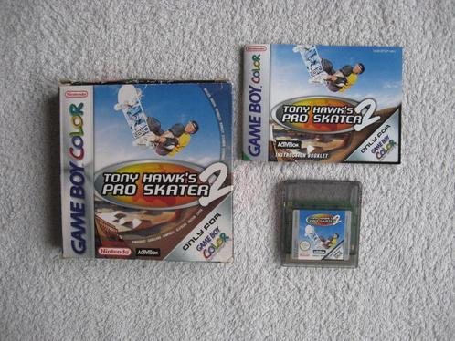 Tony Hawk's Pro Skater 2 (EUR) + doosje & boekje (voor GBC), Spelcomputers en Games, Games | Nintendo Game Boy, Zo goed als nieuw
