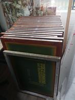 Zeefdrukramen, Ophalen