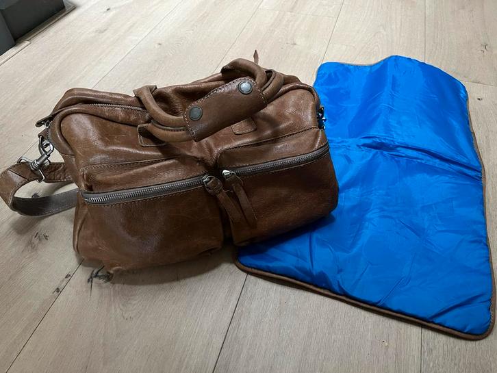 Cowboysbag Luiertas - Champagne, Kinderen en Baby's, Luiertassen, Gebruikt, Schoudertas, Ophalen of Verzenden