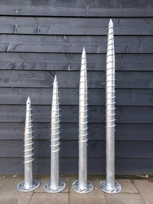 schroef funderingspalen 160cm, Tuin en Terras, Tuinhuizen, Nieuw, Schuur, Hout, Minder dan 250 cm, Zonder ramen, Ophalen