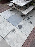 23 Leisteen 60x60 cm tegels, Tuin en Terras, Tegels en Klinkers, Gebruikt, Ophalen of Verzenden, Terrastegels, Natuursteen