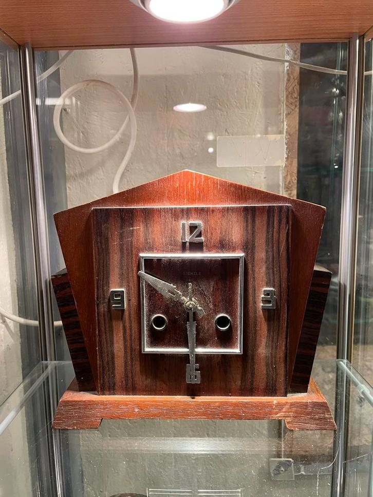 Antieke Amsterdamse Pendule - Kienzle, Antiek en Kunst, Antiek | Klokken, Ophalen of Verzenden