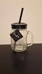 Gusta Cocktail glas / beker met deksel en rietje (nieuw), Huis en Inrichting, Keuken | Servies, Nieuw, Glas, Overige typen, Overige stijlen