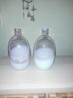 Ikea Formlig Vaasjes - Wit & Lila - 2 Stuks, Wit, Aardewerk of Porselein, Ophalen of Verzenden, Zo goed als nieuw