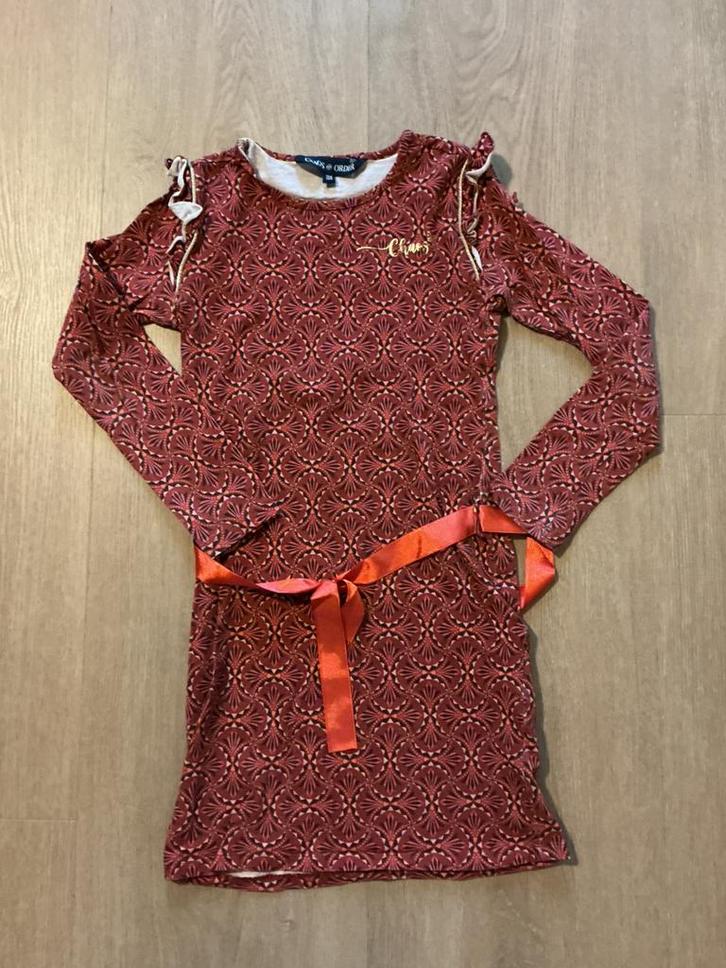 Jurk chaos and order meisje maat 134 / 140, Kinderen en Baby's, Kinderkleding | Maat 134, Zo goed als nieuw, Meisje, Jurk of Rok