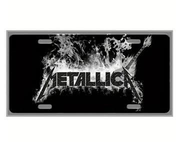 Metalen nummerbord USA "METALLICA" roetsvrij Aluminium beschikbaar voor biedingen