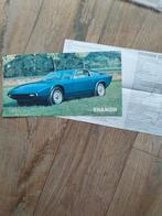 Maserati Khamsin Brochure - 1973, Maserati, Ophalen of Verzenden, Zo goed als nieuw, Overige merken