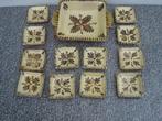 Unieke petit fours set van Russel Tiglia Tegelen jaren 40/50, Antiek en Kunst, Ophalen of Verzenden