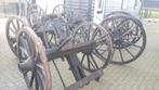 wagenwielen karrewielen met of zonder as, Antiek en Kunst, Ophalen