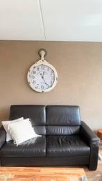 Leren 2- en 3-zits bankstel, Ophalen, Gebruikt, 150 tot 200 cm, Rechte bank