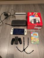 Nintendo Switch OLED wit - Als Nieuw! + Animal Crossing, Spelcomputers en Games, Online, Overige genres, 1 speler, Ophalen of Verzenden