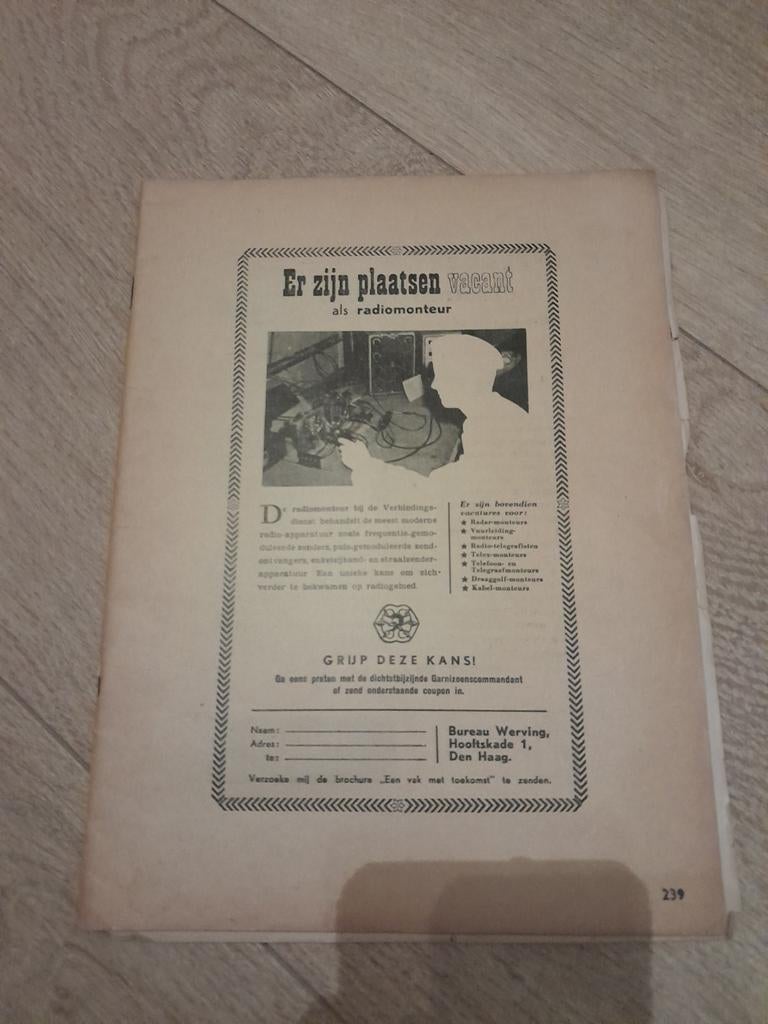 Radiomonteur 1954"Er zijn plaatsen vacant als radiomonteur", Antiek en Kunst, Antiek | Tv's en Audio, Ophalen of Verzenden