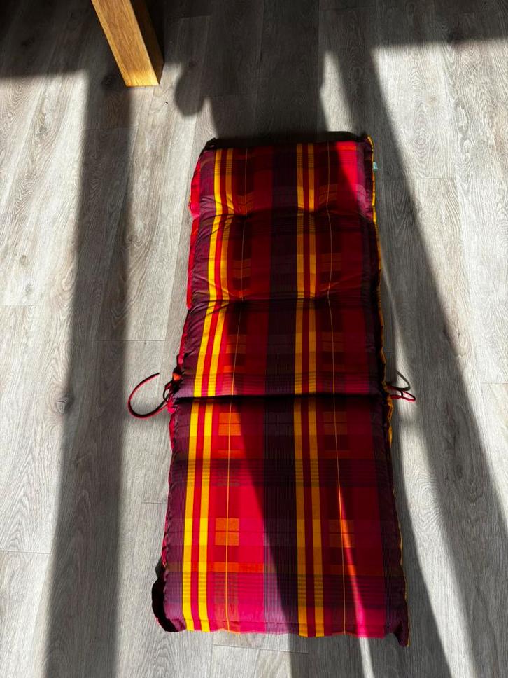 Tuinkussen - Rood Geruit, Tuin en Terras, Tuinstoelen, Zo goed als nieuw, Overige materialen, Ophalen