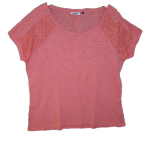 Mooi koraal roze shirt van ONLY maat XL., Kleding | Dames, Tops, Zo goed als nieuw, Maat 46/48 (XL) of groter, Roze, Korte mouw