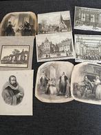 Antieke Gravures uit antiek boek, Ophalen of Verzenden