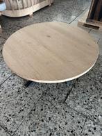Salontafel + eiken blad zwart en/of eikenkleur, Huis en Inrichting, Tafels | Salontafels, Ophalen, 100 tot 150 cm, 50 tot 100 cm