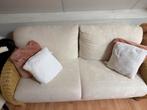 Comfortabele 2-zits bank met rotan details, Huis en Inrichting, Ophalen, Gebruikt, 150 tot 200 cm, Tweepersoons