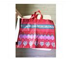trendy rode /hartjes/ dames shopper 32.5 cm x 41 cm, Ophalen of Verzenden, Zo goed als nieuw, Rood, Shopper