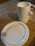 Servies: Borden, kommen en glazen, Overige materialen, Gebruikt, Ophalen of Verzenden, Bord(en)