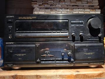 Sony receiver met casettedeck. beschikbaar voor biedingen