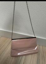 Nude Clutch met Ketting, Sieraden, Tassen en Uiterlijk, Tassen | Damestassen, Ophalen of Verzenden, Zo goed als nieuw, Beige, Avondtasje