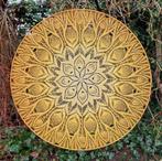 Gehaakte mandala/muurhanger geel, Ophalen, Nieuw