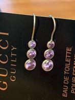 Casa jewelry paarse oorbellen oorhangers Zilver 925 zirkonia, Hangers, Met strass, Paars, Nieuw