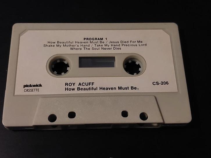 ROY ACUFF - HOW BEAUTIFUL HEAVEN MUST BE (MC), Cd's en Dvd's, Cassettebandjes, Zo goed als nieuw, Origineel, Religie en Gospel