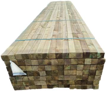 Geïmpregneerde palen 70x70 mm / 4.80 m beschikbaar voor biedingen