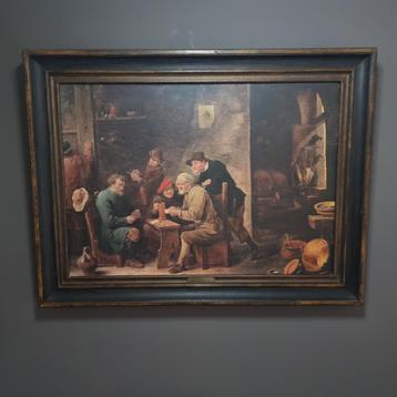 Vintage reproductie van een 17e-eeuwse herbergscène – naar D beschikbaar voor biedingen