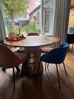 Eettafel- Design -Japandi, Huis en Inrichting, Tafels | Eettafels, Ophalen, Zo goed als nieuw, Rond, 100 tot 150 cm