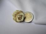 Broche antiek  roos bloem  2.7 cm, Sieraden, Tassen en Uiterlijk, Antieke sieraden, Verzenden, Overige materialen, Broche