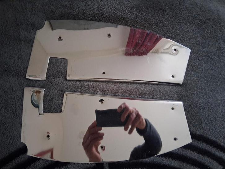 W 107 SL/SLC  chroome schetsplaten voor de deur, Auto-onderdelen, Carrosserie en Plaatwerk, Deur, Mercedes-Benz, Voor, Links, Rechts