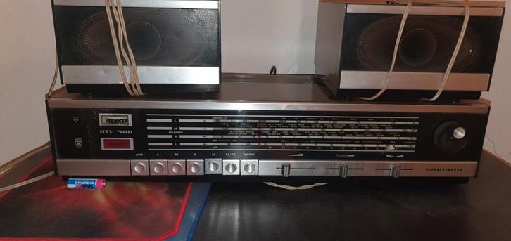 Vintage Grundig Radio RTV 500, Audio, Tv en Foto, Radio's, Gebruikt, Radio, Ophalen