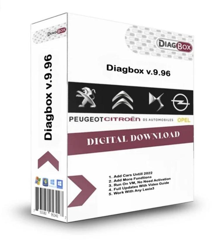 DIAGBOX 9.68 / 9.91 / 9.96 2030 voor LEXIA 3 | DOWNLOAD LINK, Auto diversen, Handleidingen en Instructieboekjes, Ophalen of Verzenden