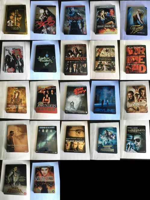 diverse partij 22 stuks dvd metal case collectie steel book, Cd's en Dvd's, Dvd's | Overige Dvd's, Zo goed als nieuw, Ophalen of Verzenden