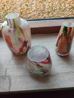 Schitterende vaasjes in verschillende modellen., Huis en Inrichting, Ophalen of Verzenden, Overige kleuren, Glas, Minder dan 50 cm