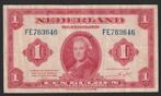 1 gld 1943 FE 763646 (wilhelmina) aardig mooi exemplaar, Ophalen of Verzenden, 1 gulden