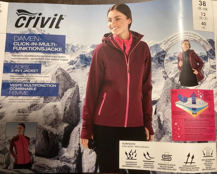 Crivit Damesjas - Maat M -, Kleding | Dames, Jassen | Winter, Nieuw, Maat 38/40 (M), Overige kleuren, Ophalen of Verzenden