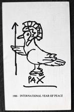 1986 - International Year of Peace (Vrede), gelopen kaart, Verzenden, 1980 tot heden, Gelopen, Politiek en Historie