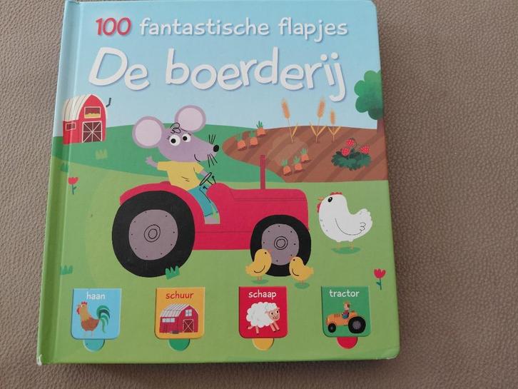 100 fantastische flapjes boerderij, Boeken, Kinderboeken | Baby's en Peuters, Zo goed als nieuw, 2 tot 3 jaar, Uitklap-, Voel- of Ontdekboek