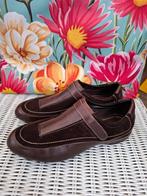 Ecco instappers met klittenband, maat 38, Ophalen of Verzenden, Zo goed als nieuw, Bruin, Instappers