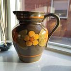 Kleurrijke Bretonse aardewerken waterkan handgeschilderd, Huis en Inrichting, Keuken | Servies, Gebruikt, Overige typen, Ophalen of Verzenden
