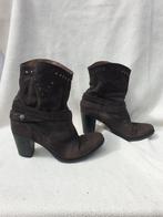 Gave halfhoge leren laarzen.mt 40. Merk Nero Giardini, Hoge laarzen, Bruin, ., Ophalen of Verzenden